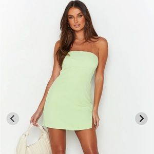 Beginning Boutique Lauren Green Strapless Mini Dress size 2